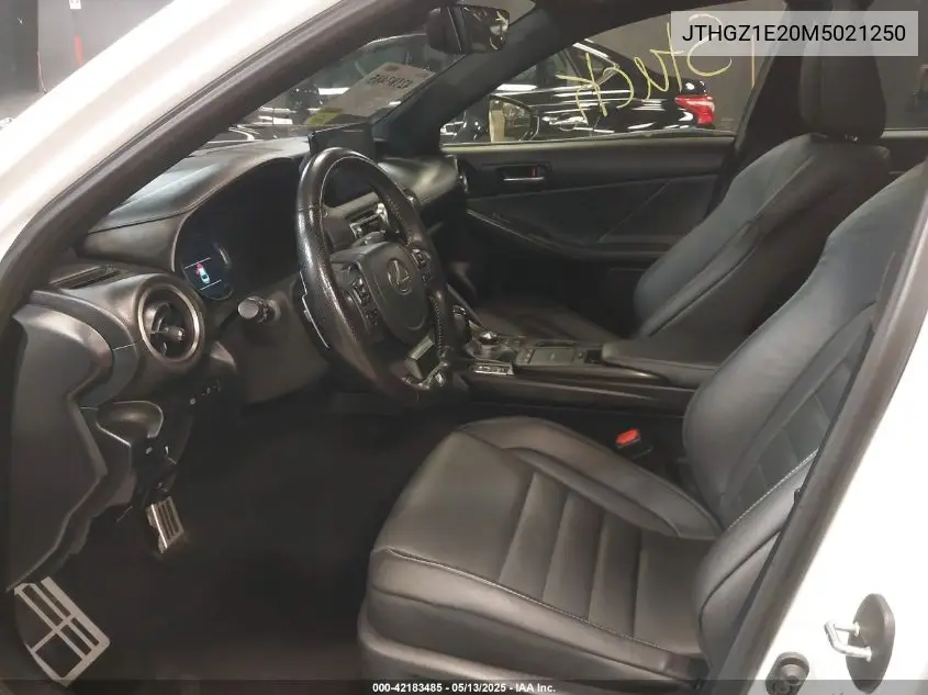 2021 Lexus Is 350 F Sport VIN: JTHGZ1E20M5021250 Lot: 42183485