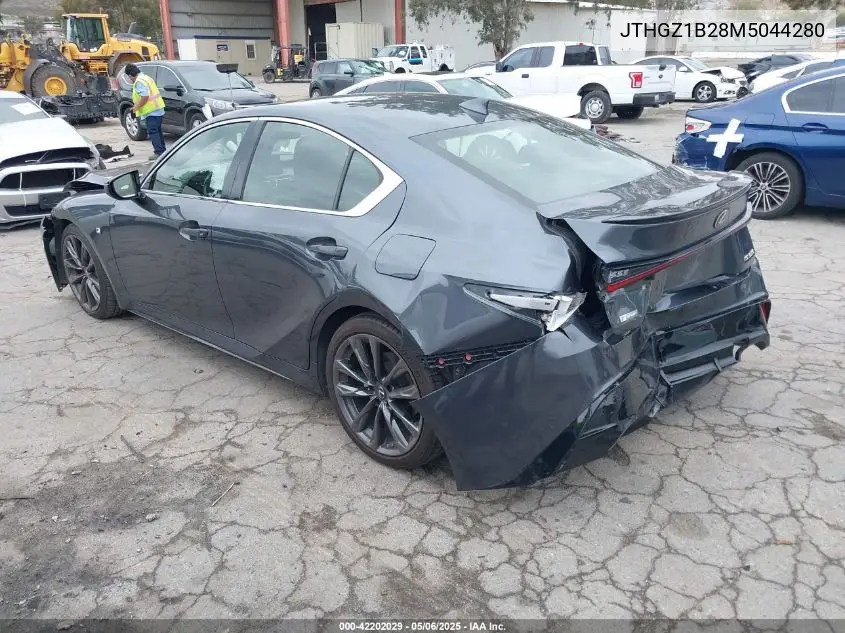 2021 Lexus Is 350 F Sport VIN: JTHGZ1B28M5044280 Lot: 42202029
