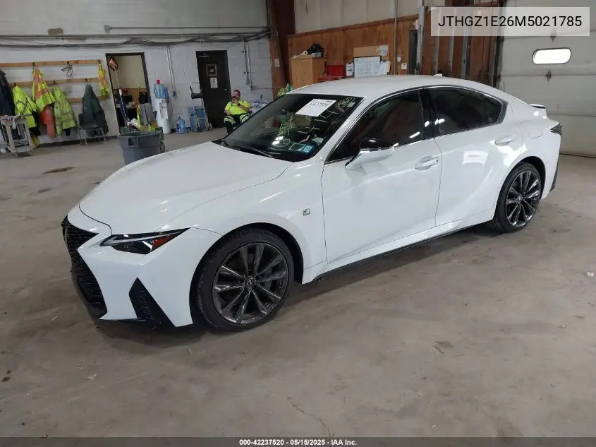 2021 Lexus Is 350 F Sport VIN: JTHGZ1E26M5021785 Lot: 42237520