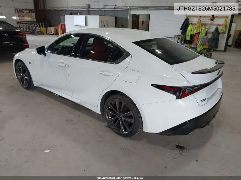 2021 Lexus Is 350 F Sport VIN: JTHGZ1E26M5021785 Lot: 42237520
