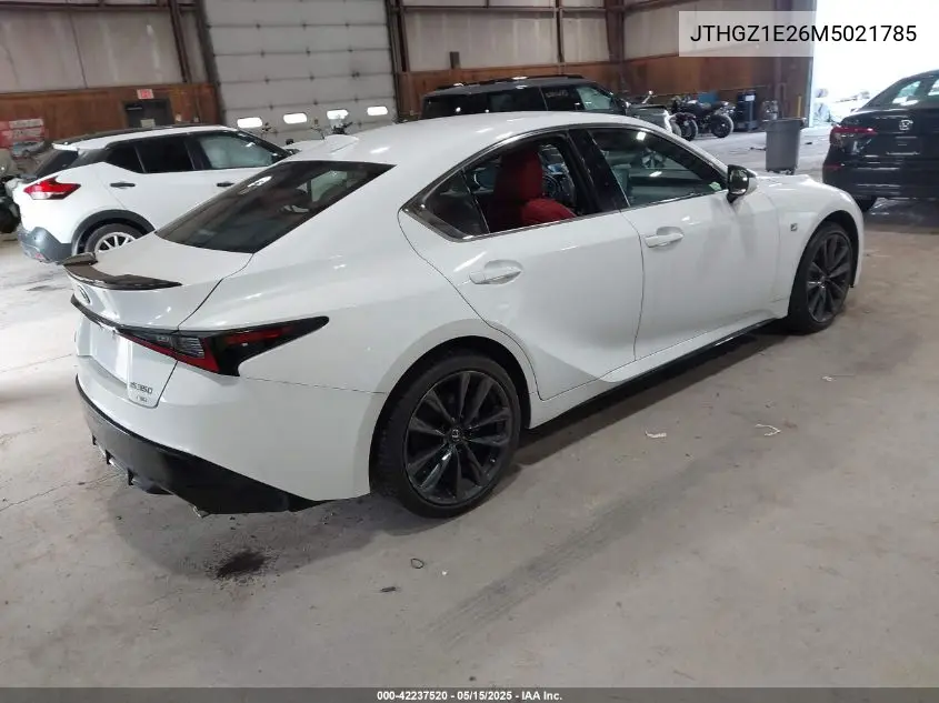 2021 Lexus Is 350 F Sport VIN: JTHGZ1E26M5021785 Lot: 42237520