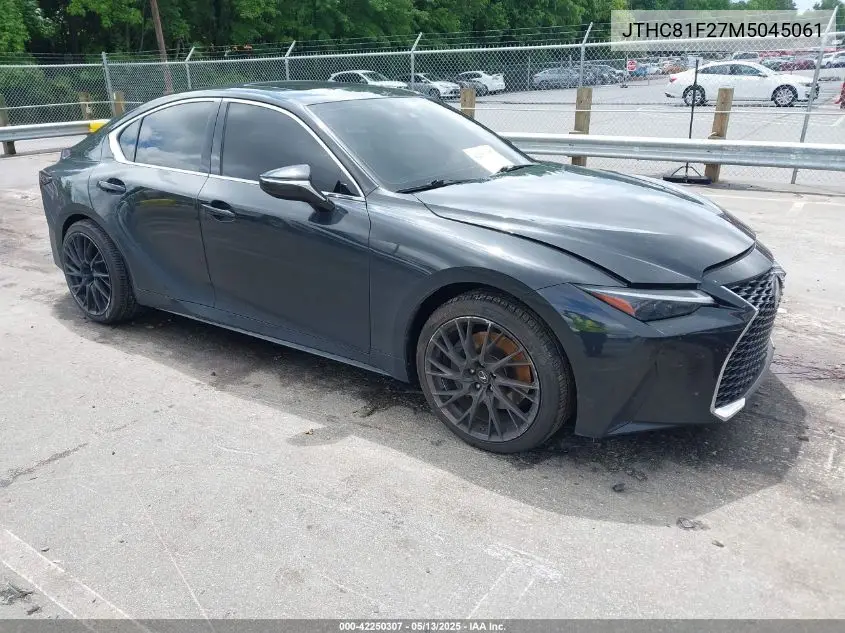 2021 Lexus Is 300 VIN: JTHC81F27M5045061 Lot: 42250307