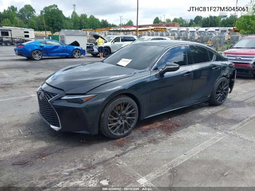 2021 Lexus Is 300 VIN: JTHC81F27M5045061 Lot: 42250307