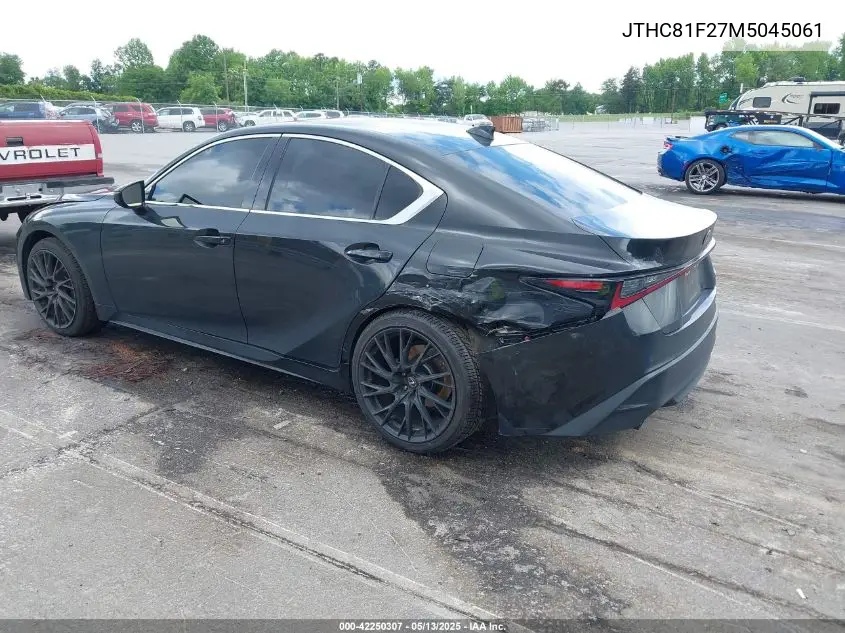 2021 Lexus Is 300 VIN: JTHC81F27M5045061 Lot: 42250307