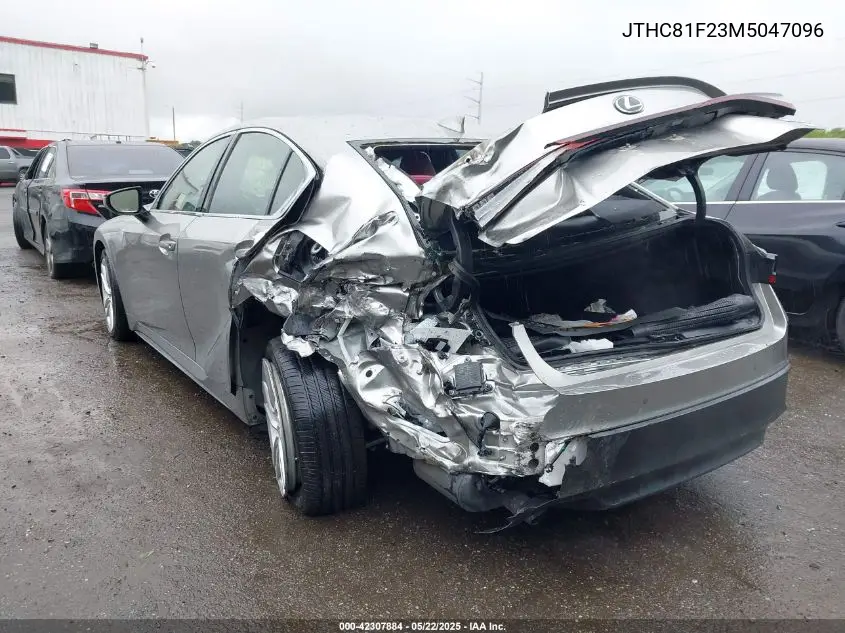 2021 Lexus Is 300 VIN: JTHC81F23M5047096 Lot: 42307884