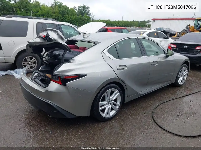 2021 Lexus Is 300 VIN: JTHC81F23M5047096 Lot: 42307884