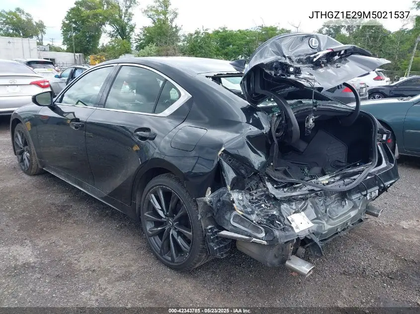 2021 Lexus Is 350 F Sport VIN: JTHGZ1E29M5021537 Lot: 42343785