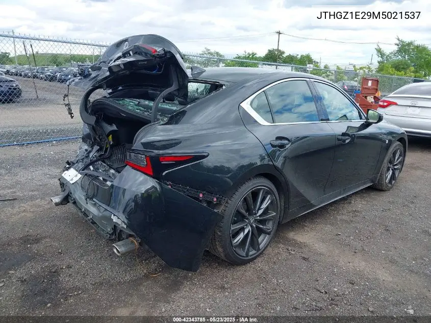 2021 Lexus Is 350 F Sport VIN: JTHGZ1E29M5021537 Lot: 42343785