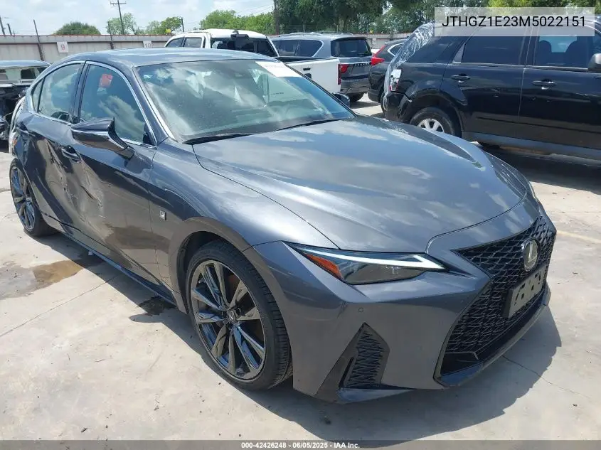 2021 Lexus Is 350 F Sport VIN: JTHGZ1E23M5022151 Lot: 42426248