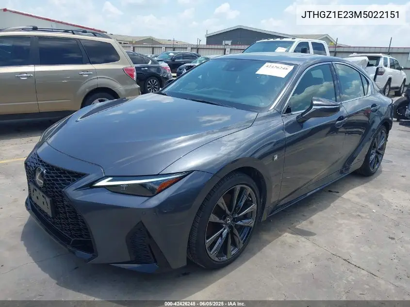 2021 Lexus Is 350 F Sport VIN: JTHGZ1E23M5022151 Lot: 42426248
