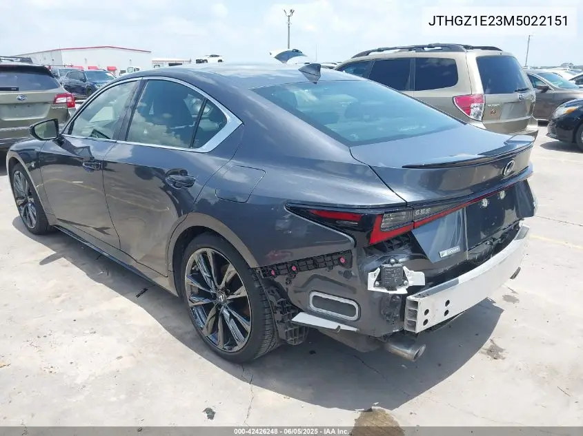 2021 Lexus Is 350 F Sport VIN: JTHGZ1E23M5022151 Lot: 42426248