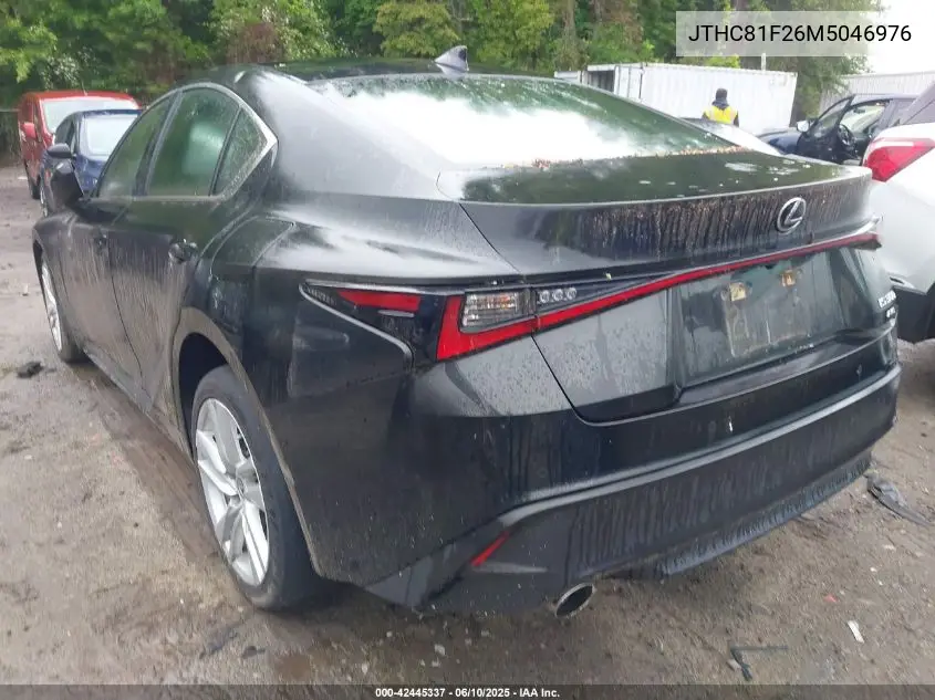 2021 Lexus Is 300 VIN: JTHC81F26M5046976 Lot: 42445337