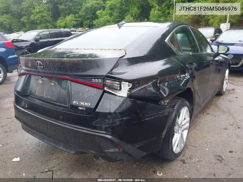 2021 Lexus Is 300 VIN: JTHC81F26M5046976 Lot: 42445337