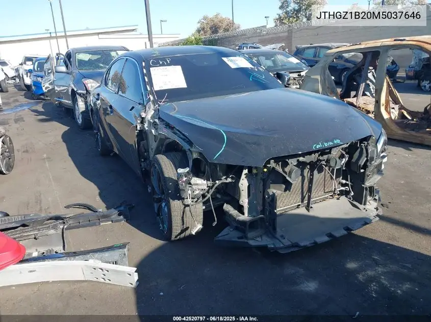 2021 Lexus Is 350 F Sport VIN: JTHGZ1B20M5037646 Lot: 42520797