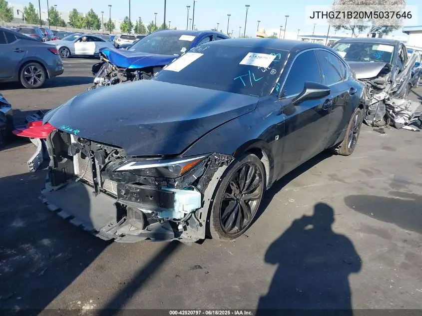 2021 Lexus Is 350 F Sport VIN: JTHGZ1B20M5037646 Lot: 42520797