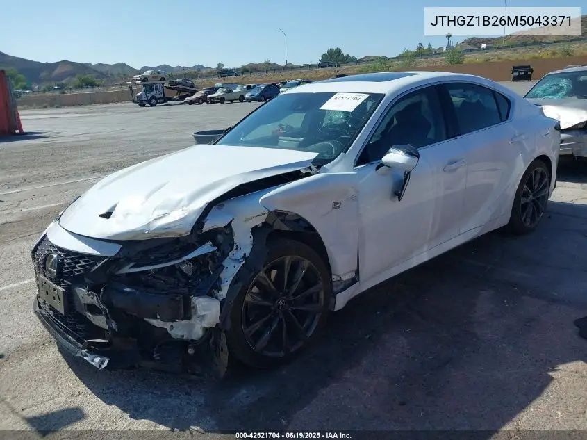 2021 Lexus Is 350 F Sport VIN: JTHGZ1B26M5043371 Lot: 42521704