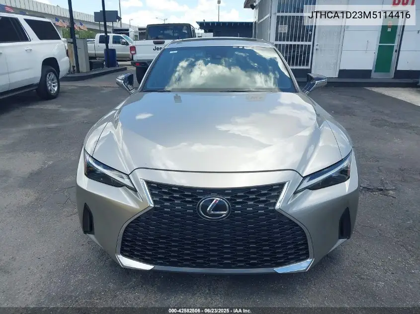 2021 Lexus Is 300 VIN: JTHCA1D23M5114416 Lot: 42582506