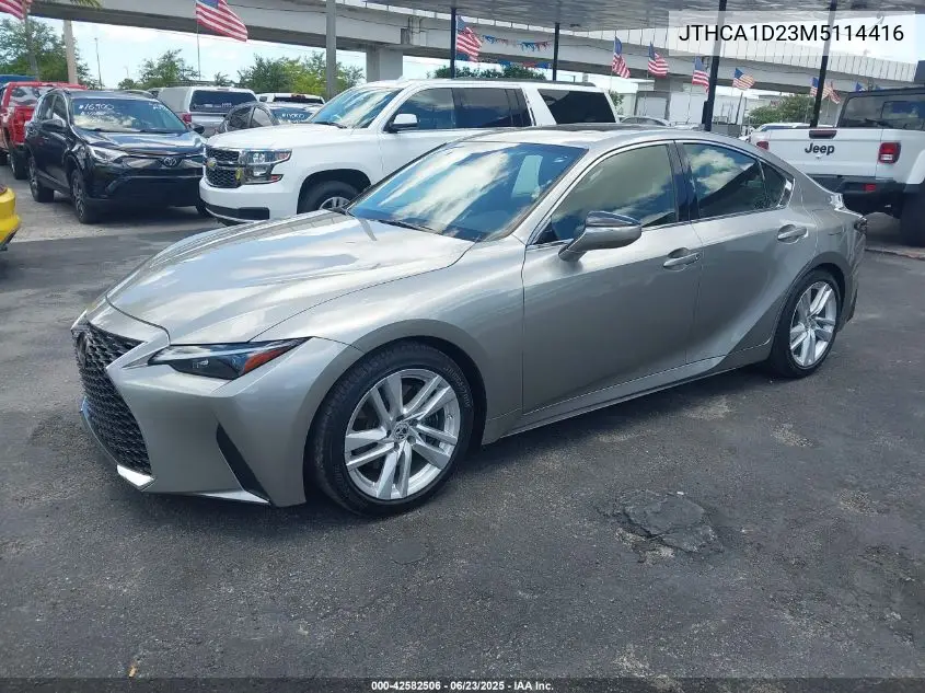 2021 Lexus Is 300 VIN: JTHCA1D23M5114416 Lot: 42582506