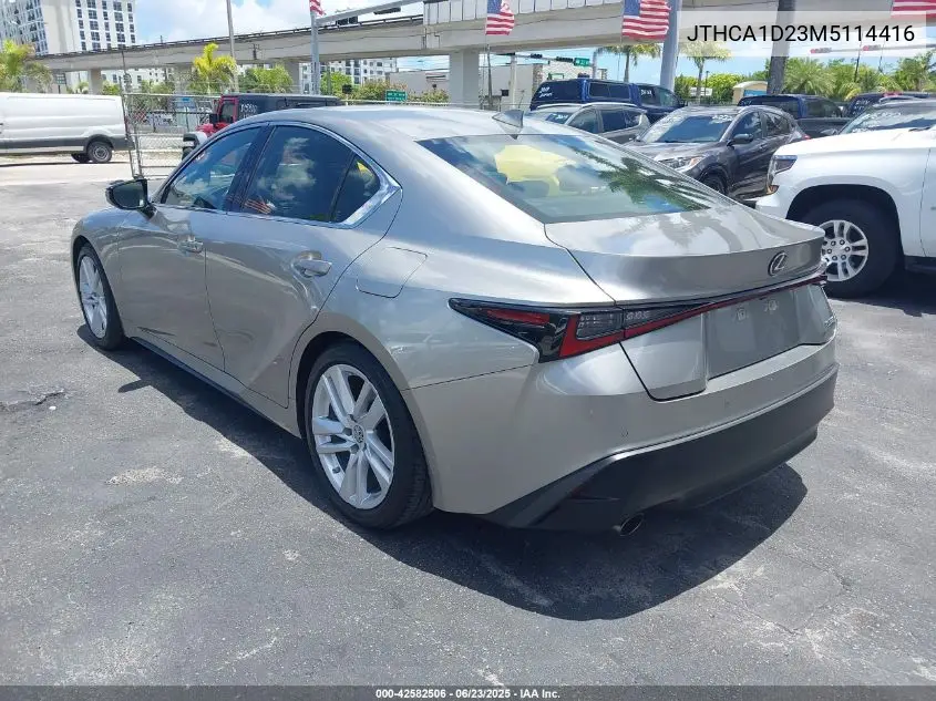 2021 Lexus Is 300 VIN: JTHCA1D23M5114416 Lot: 42582506