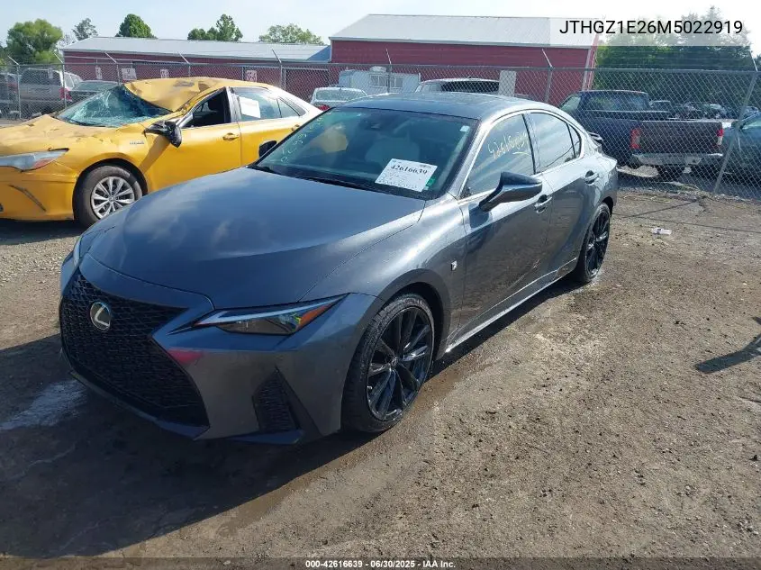 2021 Lexus Is 350 F Sport VIN: JTHGZ1E26M5022919 Lot: 42616639