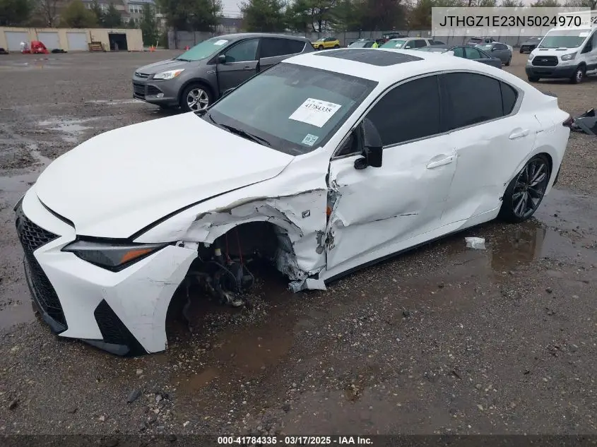 2022 Lexus Is 350 F Sport VIN: JTHGZ1E23N5024970 Lot: 41784335