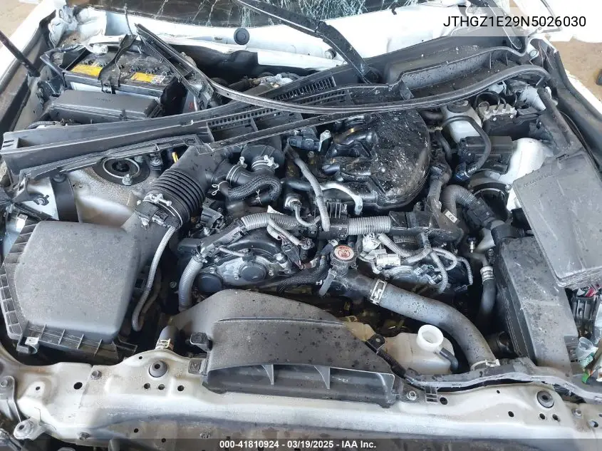 2022 Lexus Is 350 F Sport VIN: JTHGZ1E29N5026030 Lot: 41810924