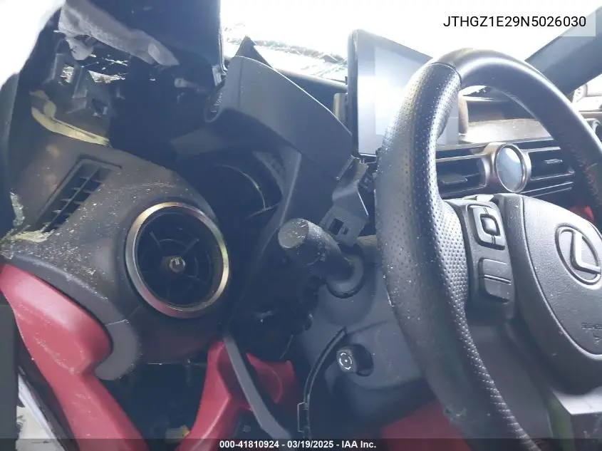 2022 Lexus Is 350 F Sport VIN: JTHGZ1E29N5026030 Lot: 41810924