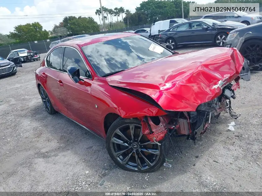 2022 Lexus Is 350 F Sport VIN: JTHGZ1B29N5049764 Lot: 41948176
