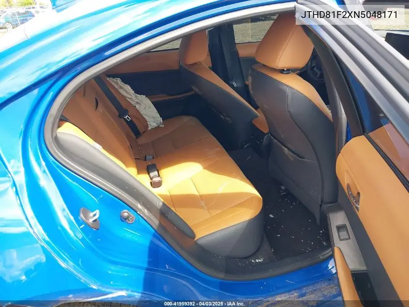 2022 Lexus Is Is 300 VIN: JTHD81F2XN5048171 Lot: 41959392