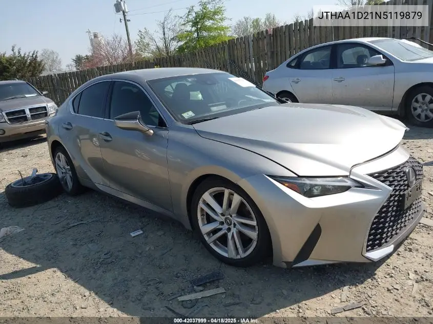 2022 Lexus Is 300 VIN: JTHAA1D21N5119879 Lot: 42037999