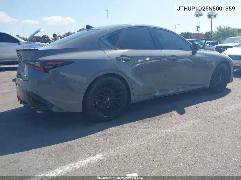 2022 Lexus Is 500 F Sport Performance Launch Edition VIN: JTHUP1D25N5001359 Lot: 42142181