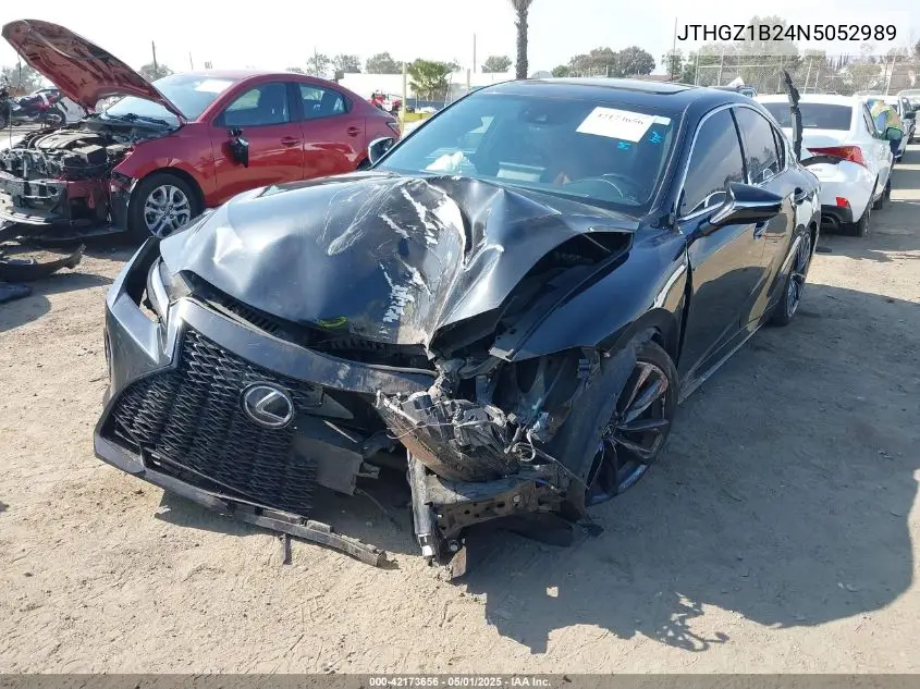 2022 Lexus Is 350 F Sport VIN: JTHGZ1B24N5052989 Lot: 42173656