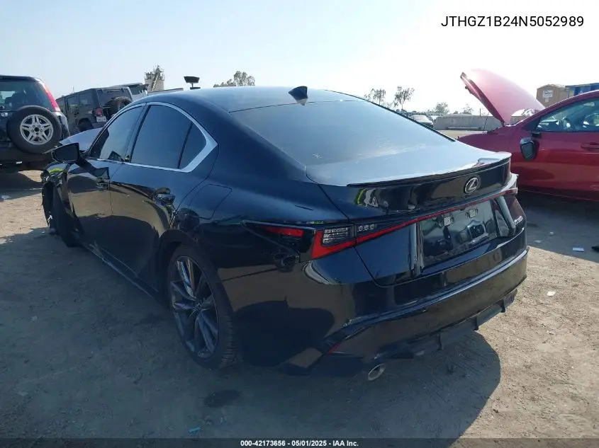 2022 Lexus Is 350 F Sport VIN: JTHGZ1B24N5052989 Lot: 42173656