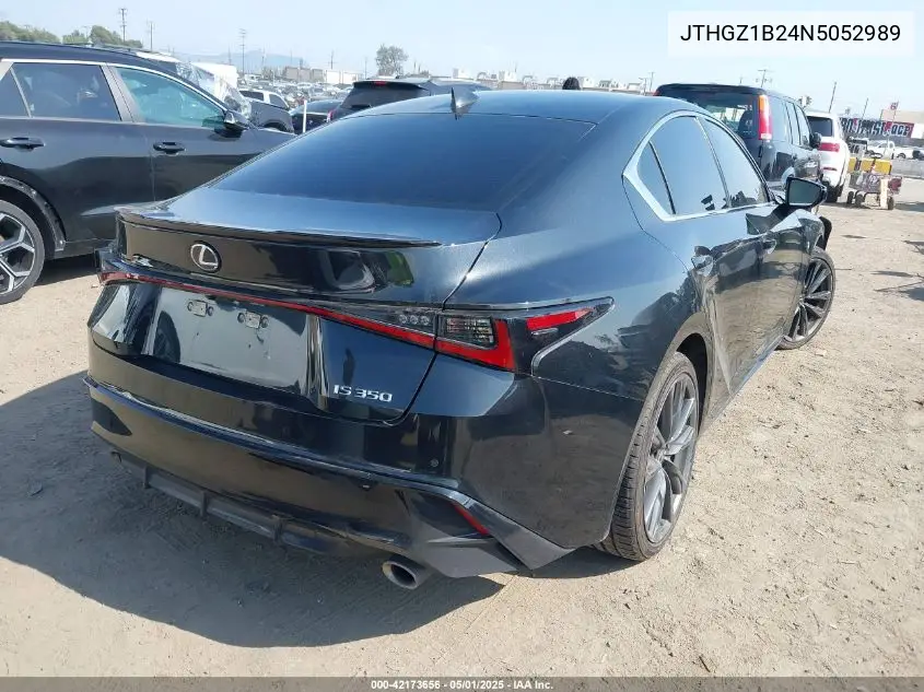 2022 Lexus Is 350 F Sport VIN: JTHGZ1B24N5052989 Lot: 42173656