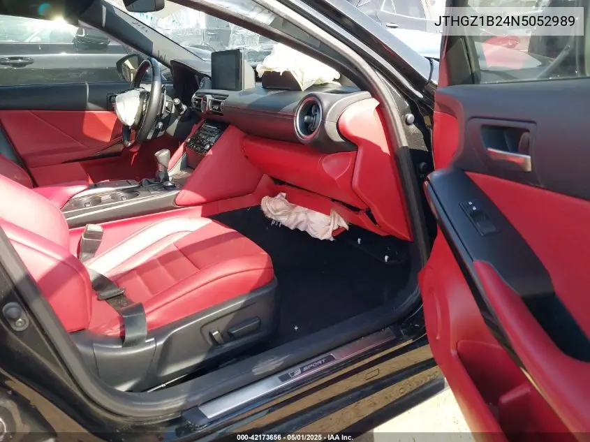 2022 Lexus Is 350 F Sport VIN: JTHGZ1B24N5052989 Lot: 42173656