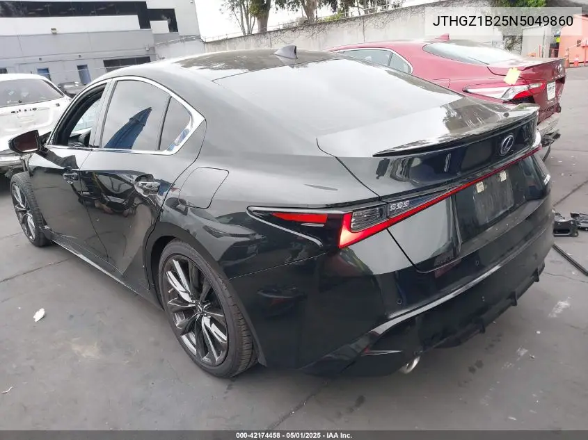 2022 Lexus Is 350 F Sport VIN: JTHGZ1B25N5049860 Lot: 42174458