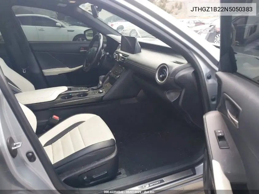 2022 Lexus Is 350 F Sport VIN: JTHGZ1B22N5050383 Lot: 42204940
