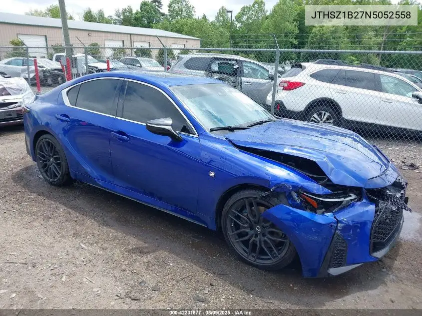 2022 Lexus Is 350 F Sport VIN: JTHSZ1B27N5052558 Lot: 42231877