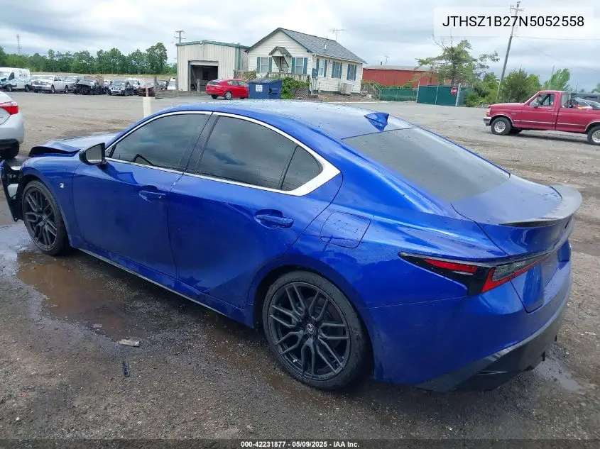 2022 Lexus Is 350 F Sport VIN: JTHSZ1B27N5052558 Lot: 42231877