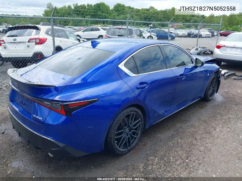 2022 Lexus Is 350 F Sport VIN: JTHSZ1B27N5052558 Lot: 42231877