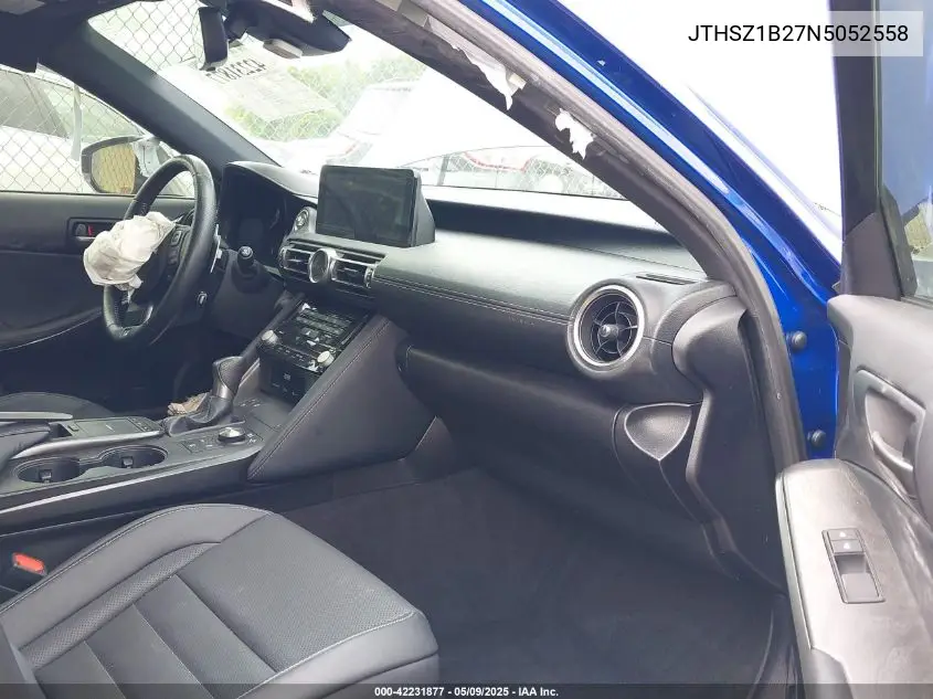2022 Lexus Is 350 F Sport VIN: JTHSZ1B27N5052558 Lot: 42231877