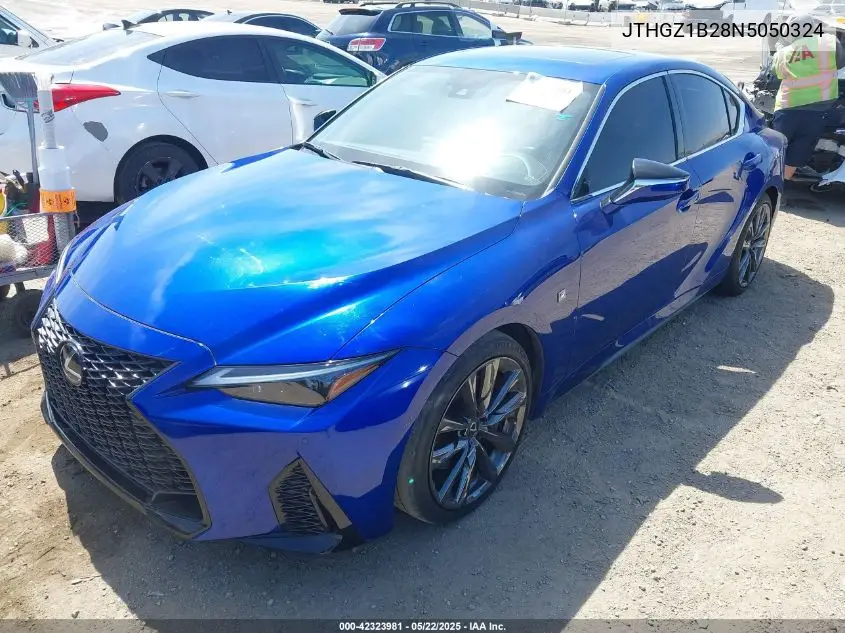 2022 Lexus Is 350 F Sport VIN: JTHGZ1B28N5050324 Lot: 42323981