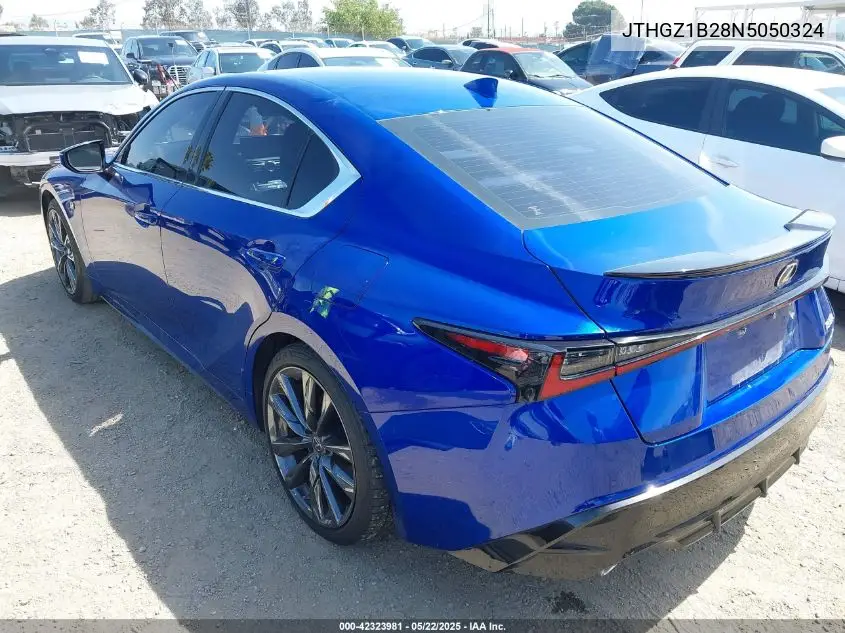 2022 Lexus Is 350 F Sport VIN: JTHGZ1B28N5050324 Lot: 42323981