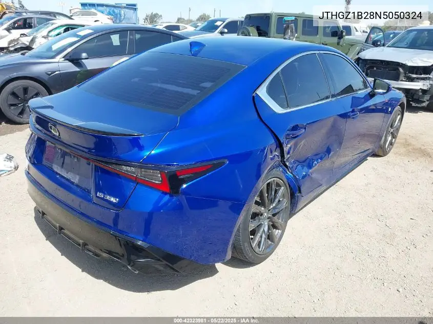 2022 Lexus Is 350 F Sport VIN: JTHGZ1B28N5050324 Lot: 42323981
