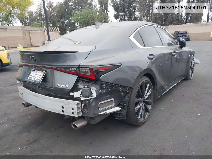 2022 Lexus Is 350 F Sport VIN: JTHGZ1B25N5049101 Lot: 42373946