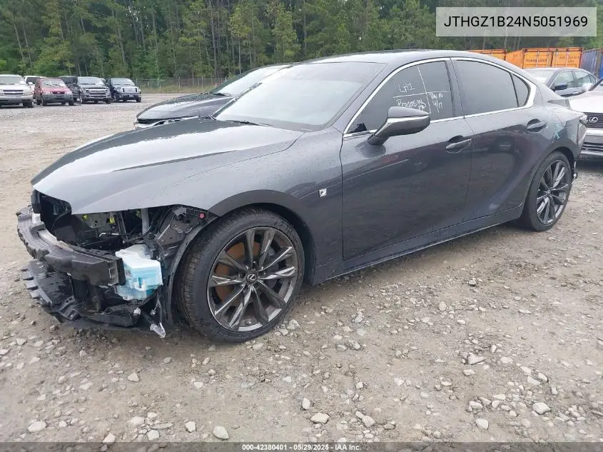 2022 Lexus Is 350 F Sport VIN: JTHGZ1B24N5051969 Lot: 42380401