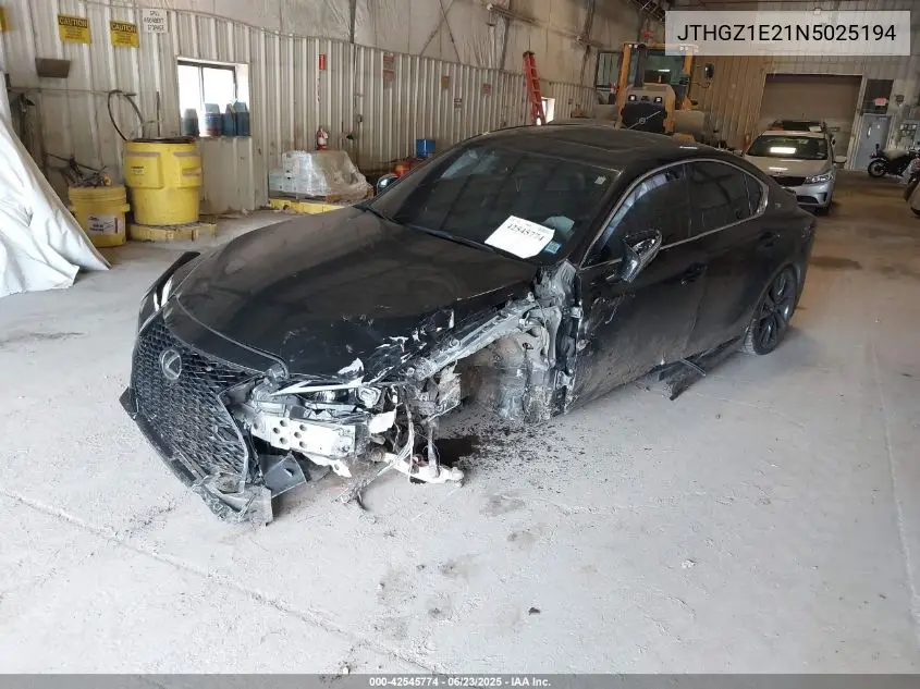 2022 Lexus Is F Sport VIN: JTHGZ1E21N5025194 Lot: 42545774