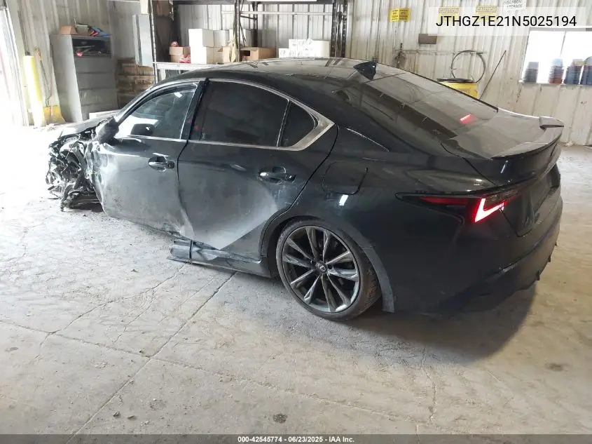 2022 Lexus Is F Sport VIN: JTHGZ1E21N5025194 Lot: 42545774