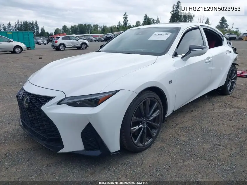 2022 Lexus Is 350 F Sport VIN: JTHGZ1E29N5023953 Lot: 42598270