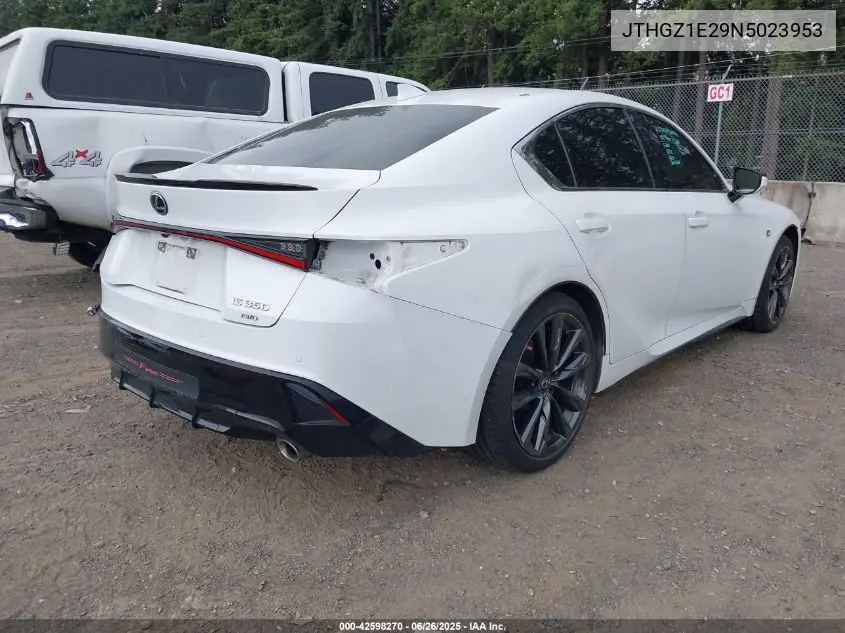 2022 Lexus Is 350 F Sport VIN: JTHGZ1E29N5023953 Lot: 42598270